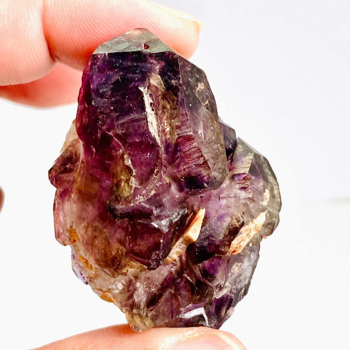 Smokey Amethyst with Inclusions Elestial Crystal (like Super Seven and Brandberg) CR3728