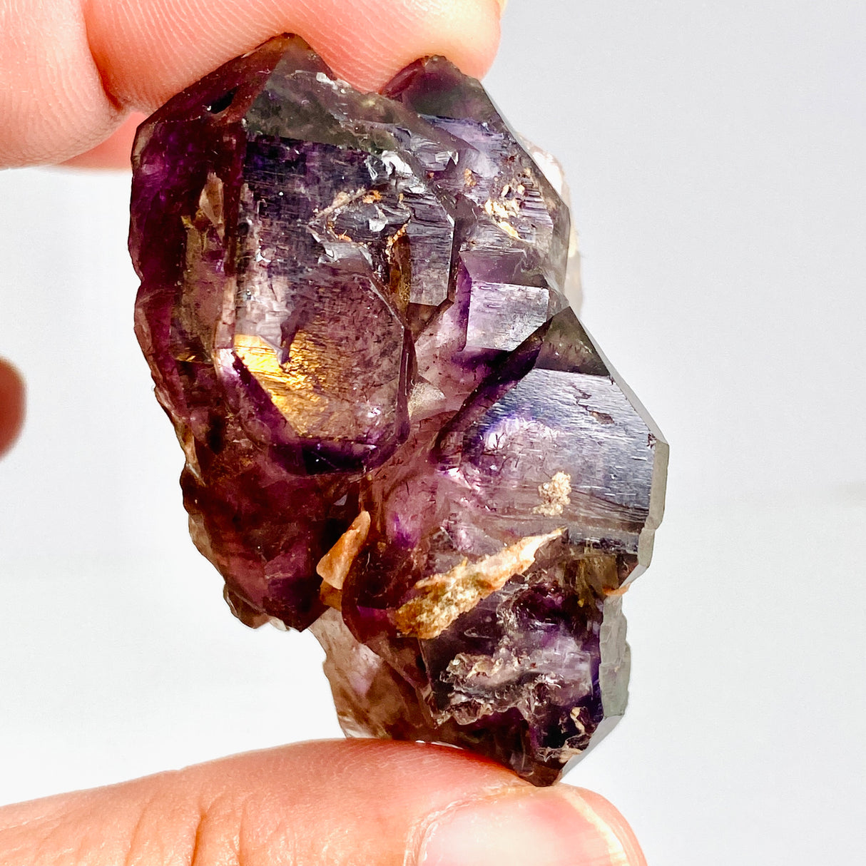 Smokey Amethyst with Inclusions Elestial Crystal (like Super Seven and Brandberg) CR3728