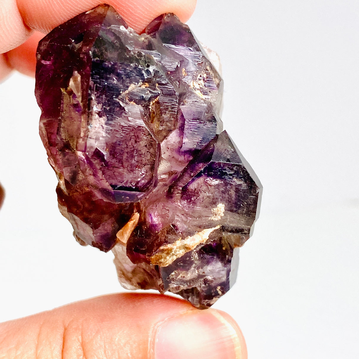 Smokey Amethyst with Inclusions Elestial Crystal (like Super Seven and Brandberg) CR3728