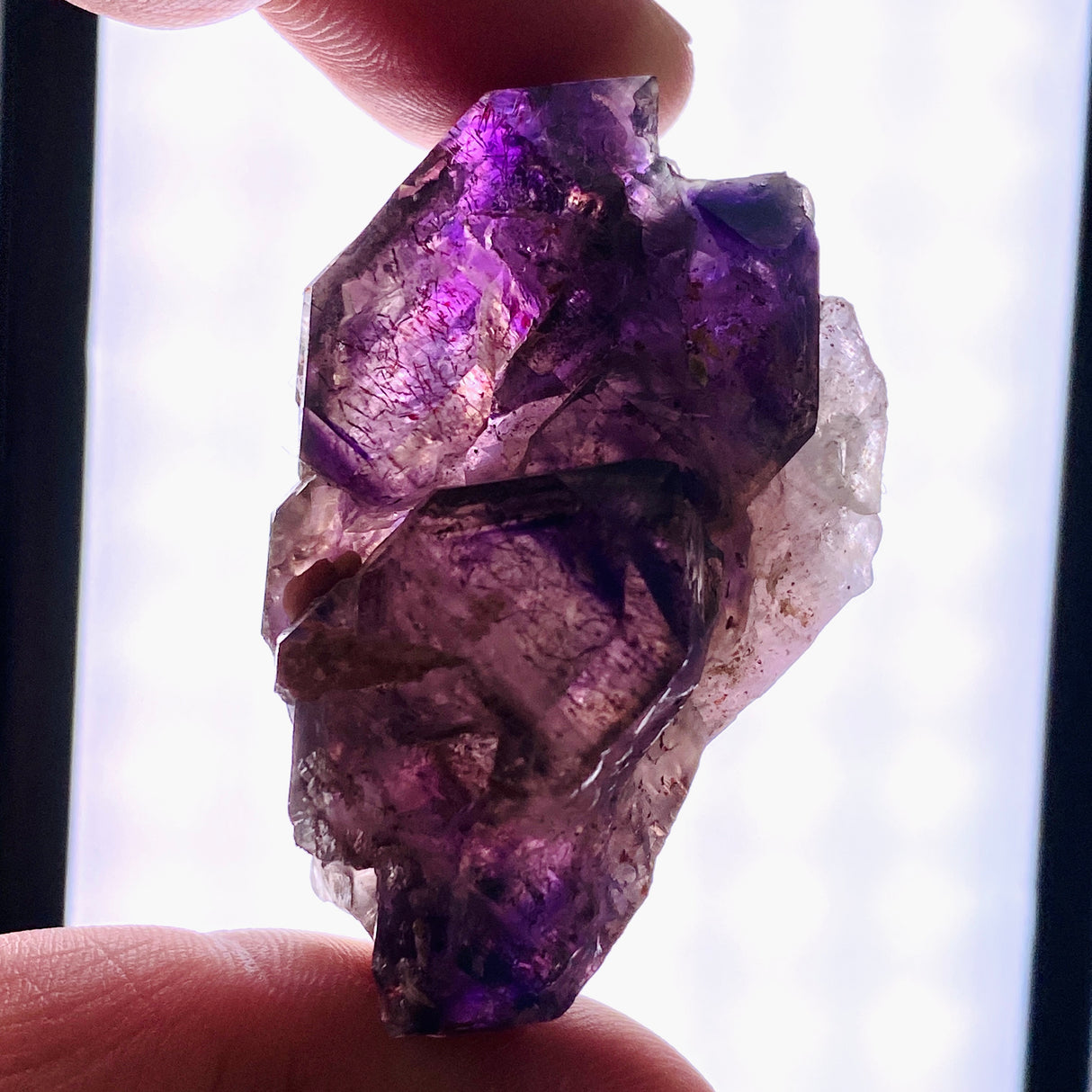Smokey Amethyst with Inclusions Elestial Crystal (like Super Seven and Brandberg) CR3728