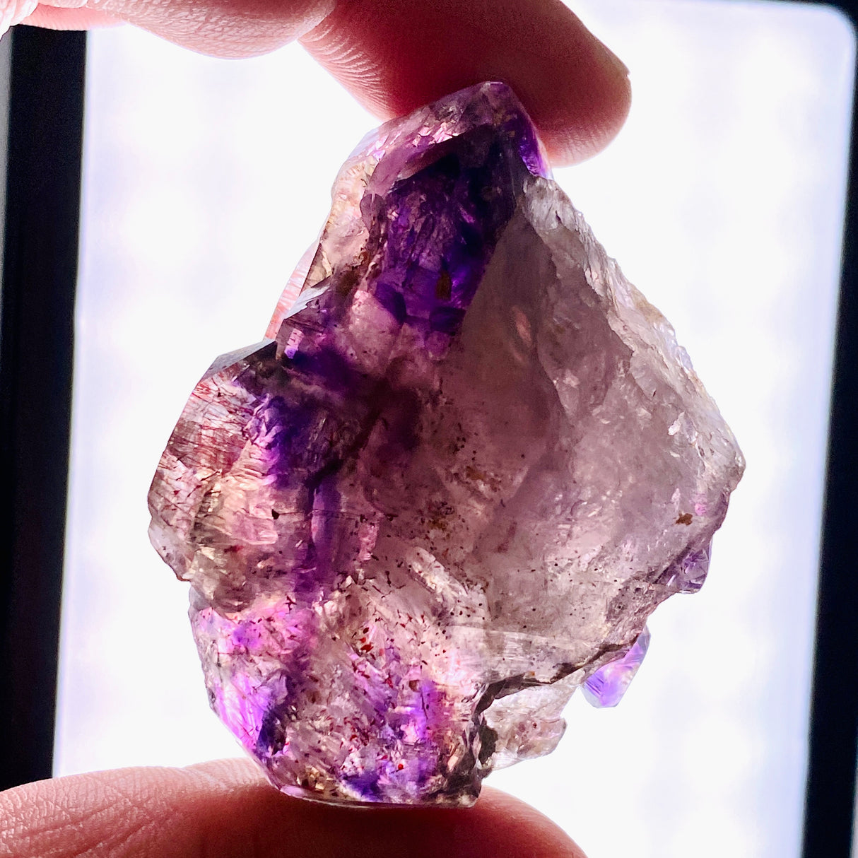Smokey Amethyst with Inclusions Elestial Crystal (like Super Seven and Brandberg) CR3728
