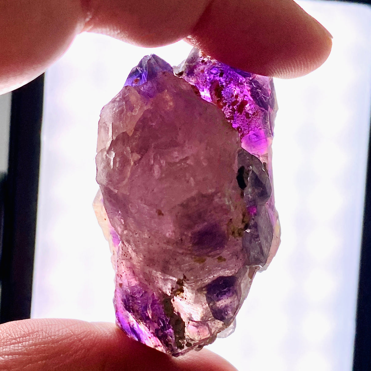 Smokey Amethyst with Inclusions Elestial Crystal (like Super Seven and Brandberg) CR3728