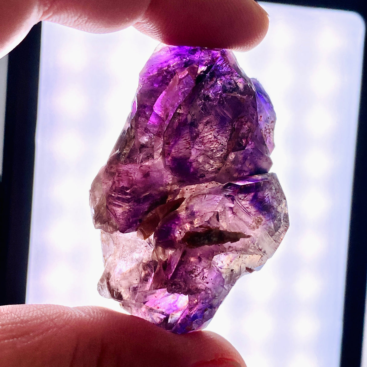 Smokey Amethyst with Inclusions Elestial Crystal (like Super Seven and Brandberg) CR3728