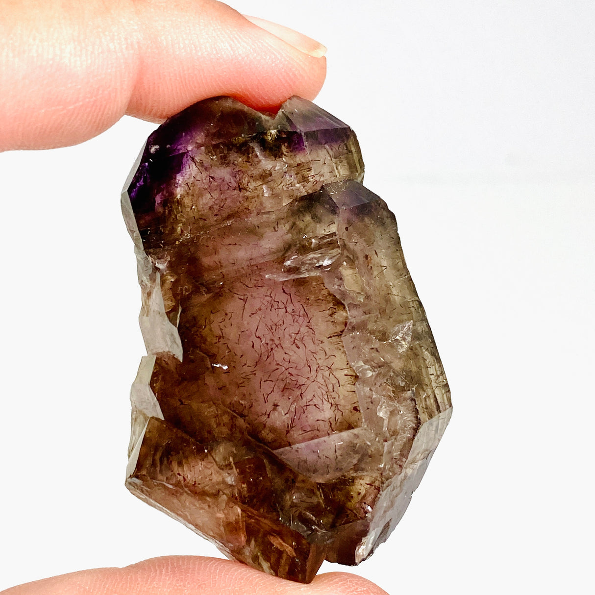 Smokey Amethyst with Inclusions Elestial Crystal (like Super Seven and Brandberg) CR3730
