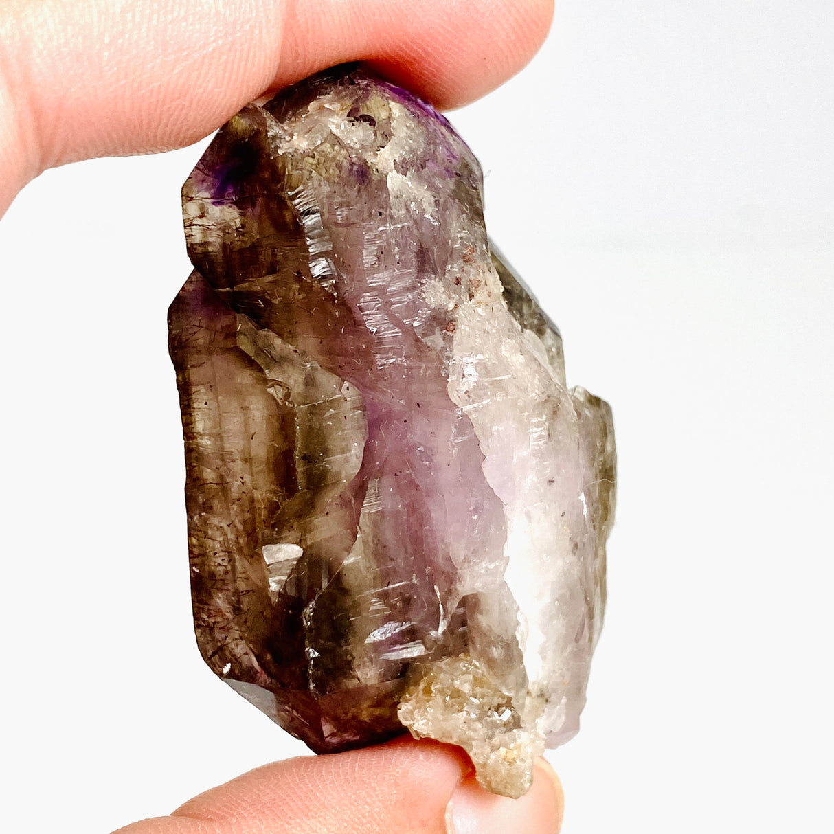 Smokey Amethyst with Inclusions Elestial Crystal (like Super Seven and Brandberg) CR3730