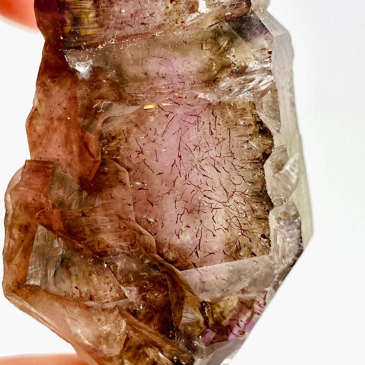 Smokey Amethyst with Inclusions Elestial Crystal (like Super Seven and Brandberg) CR3730