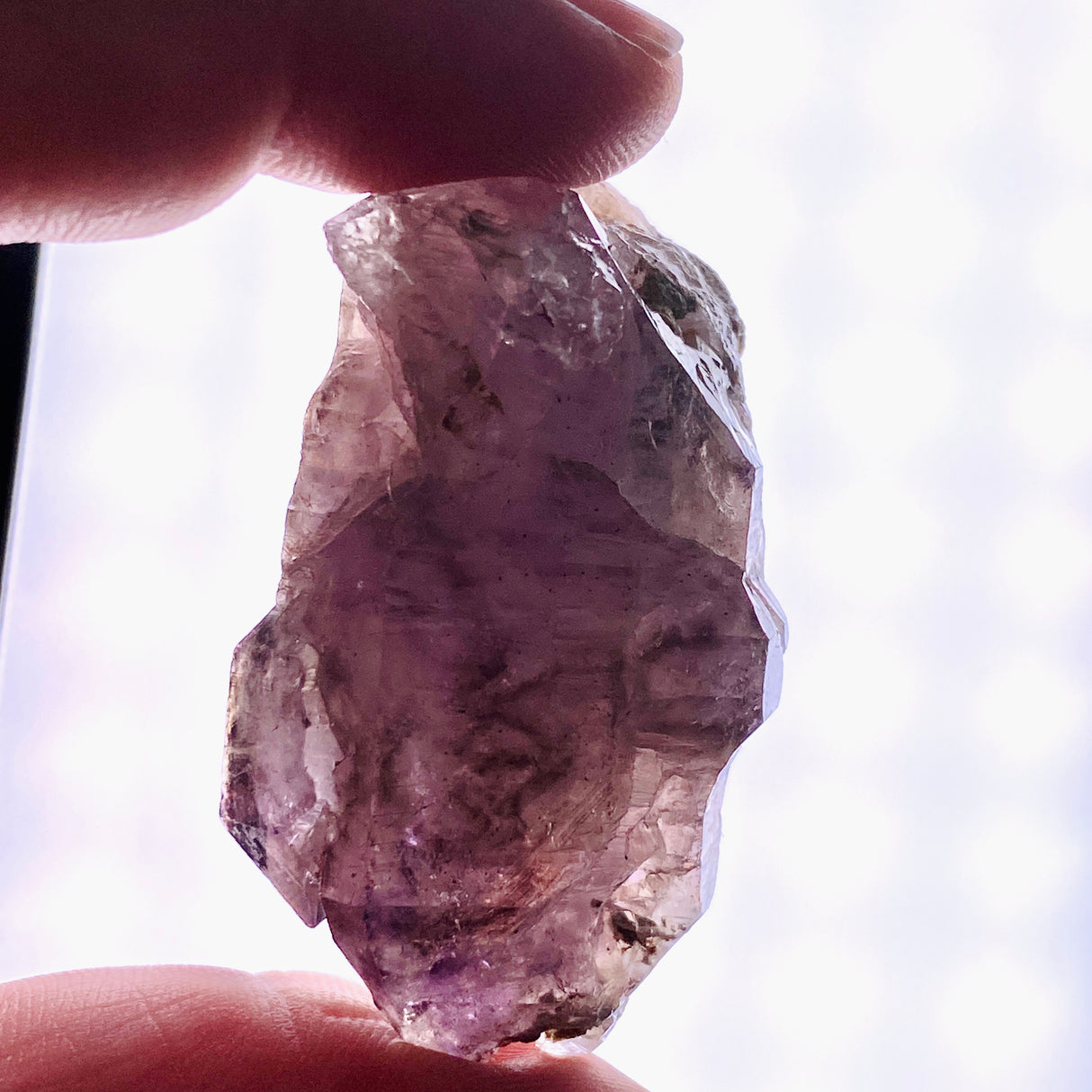 Smokey Amethyst with Inclusions Elestial Crystal (like Super Seven and Brandberg) CR3732