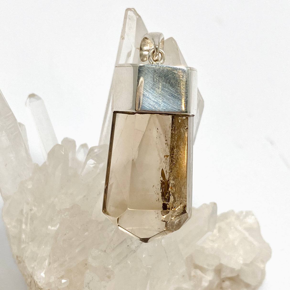 Smokey Quartz Crystal Pendant BTP-80