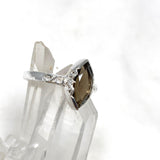 Smokey Quartz Faceted Marquise Ring in a Decorative Setting R3726 - Nature's Magick