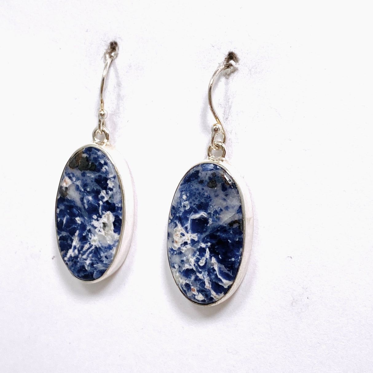 Sodalite Oval Cabochon Earrings KEGJ1560