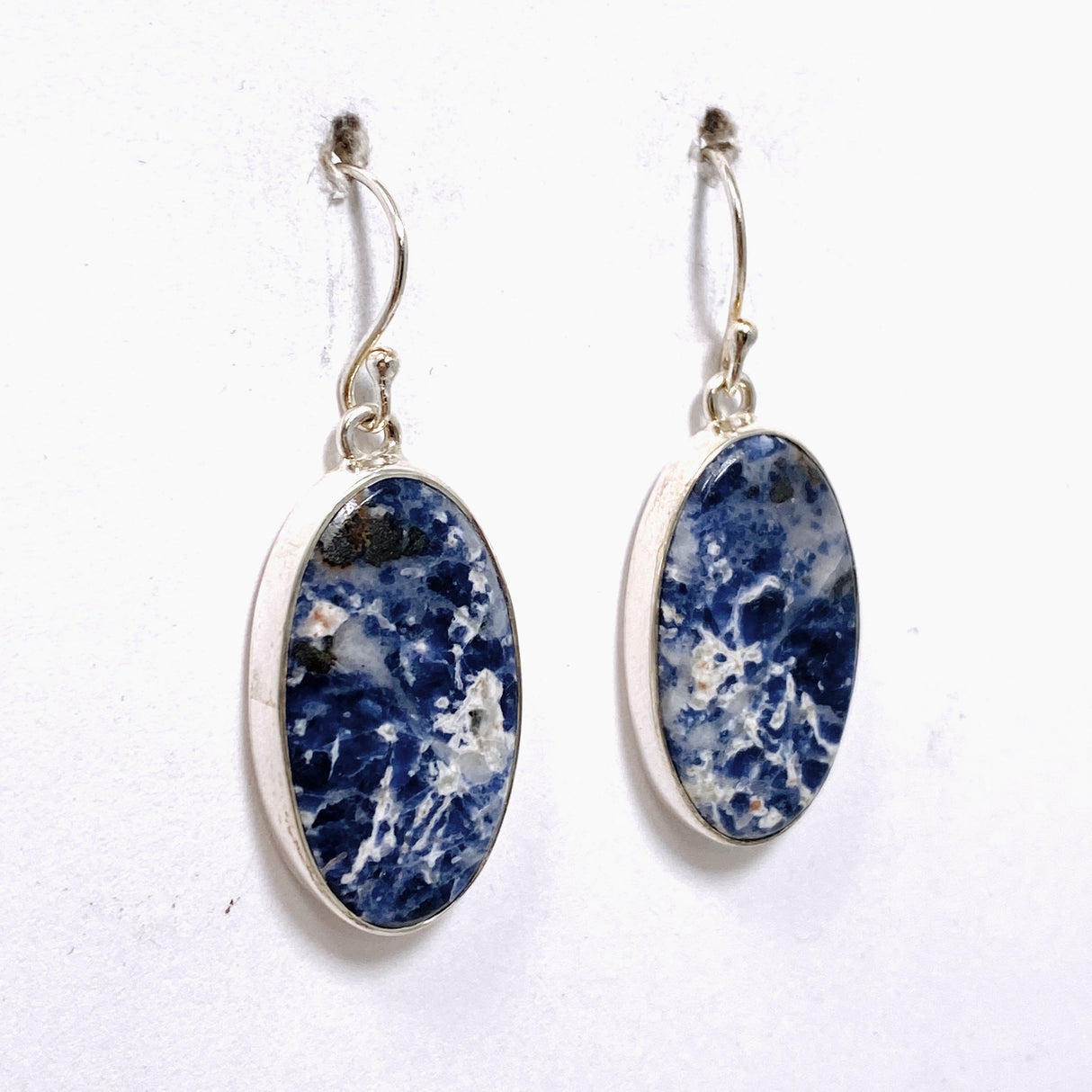 Sodalite Oval Cabochon Earrings KEGJ1560