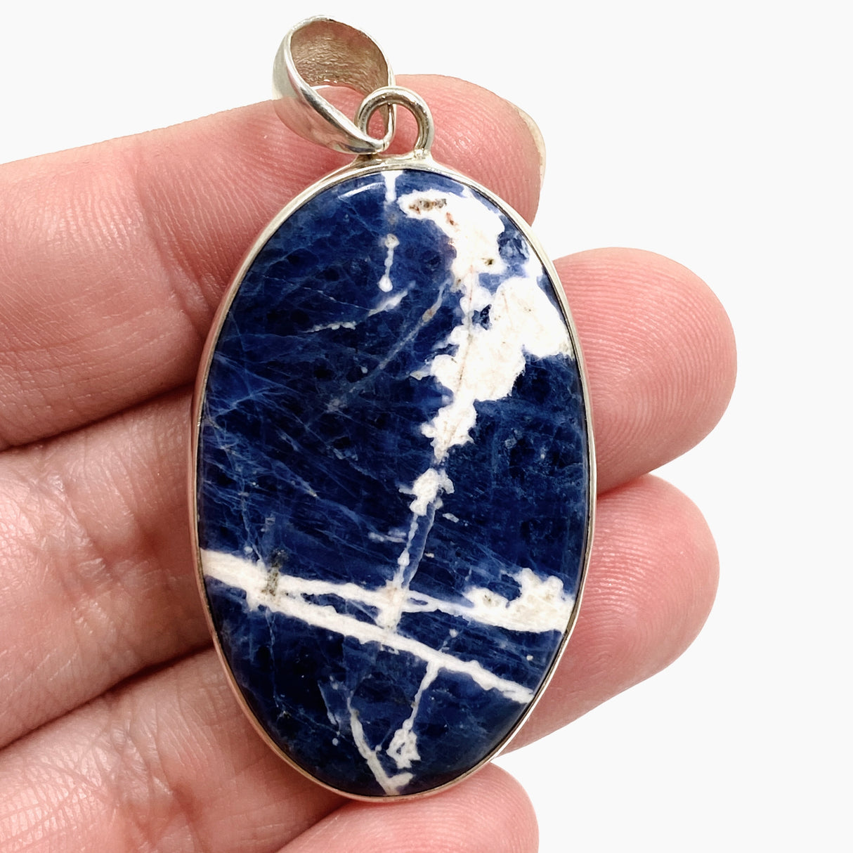 Sodalite Oval Cabochon Pendant KPGJ4806
