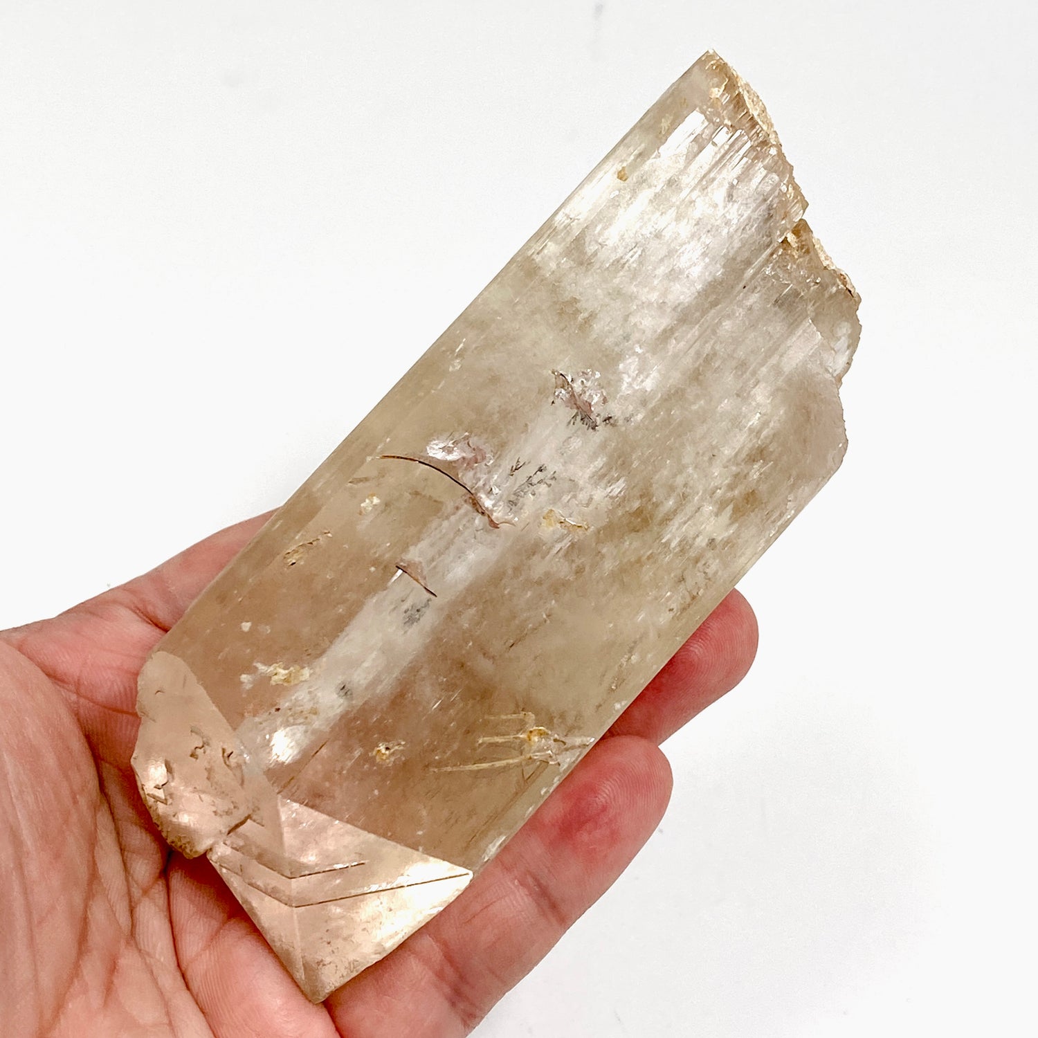 Spodumene natural mineral specimen 413g