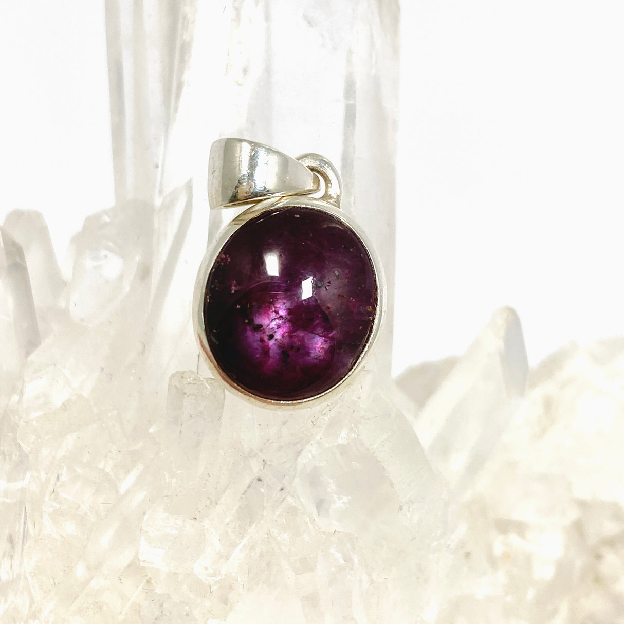 Star Ruby Oval Cabochon Pendant PPGJ1206