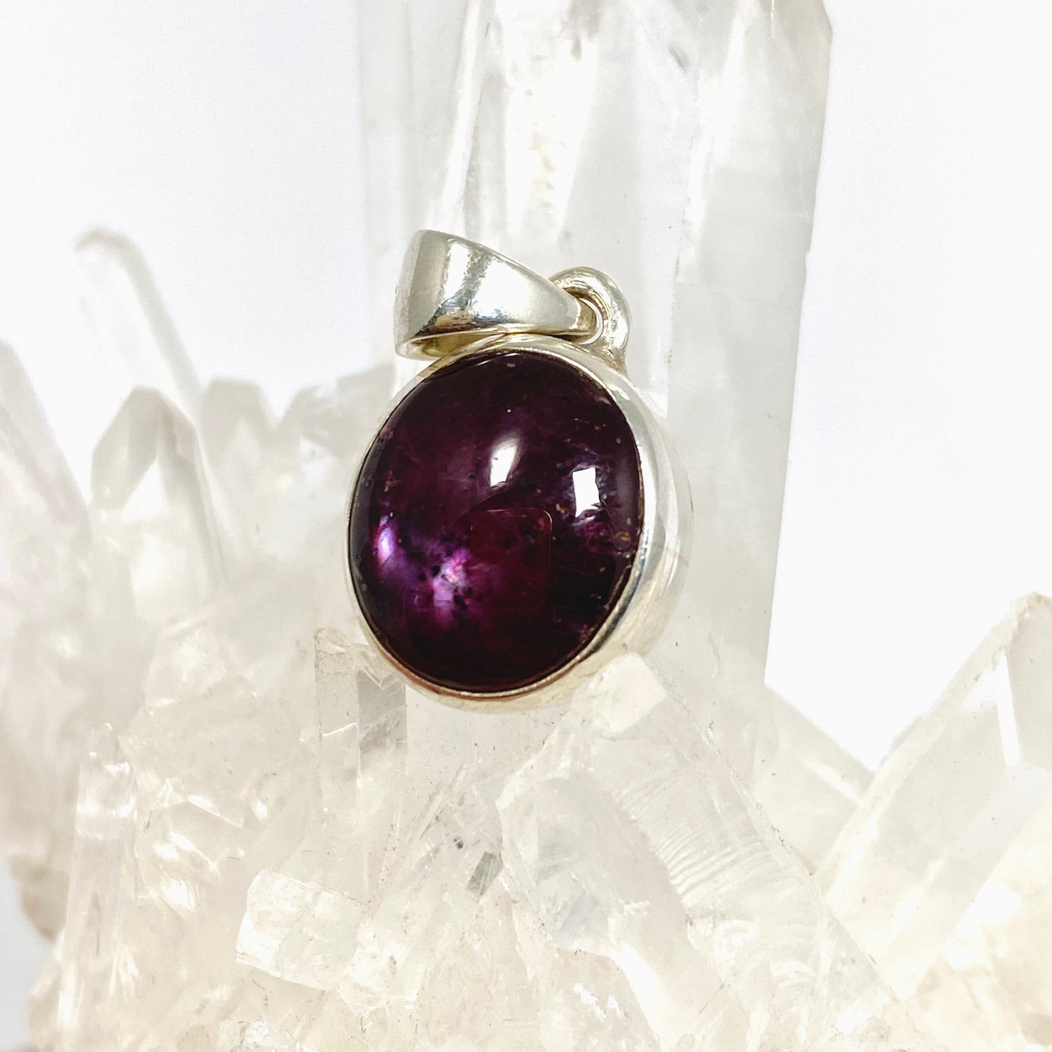 Star Ruby Oval Cabochon Pendant PPGJ1206