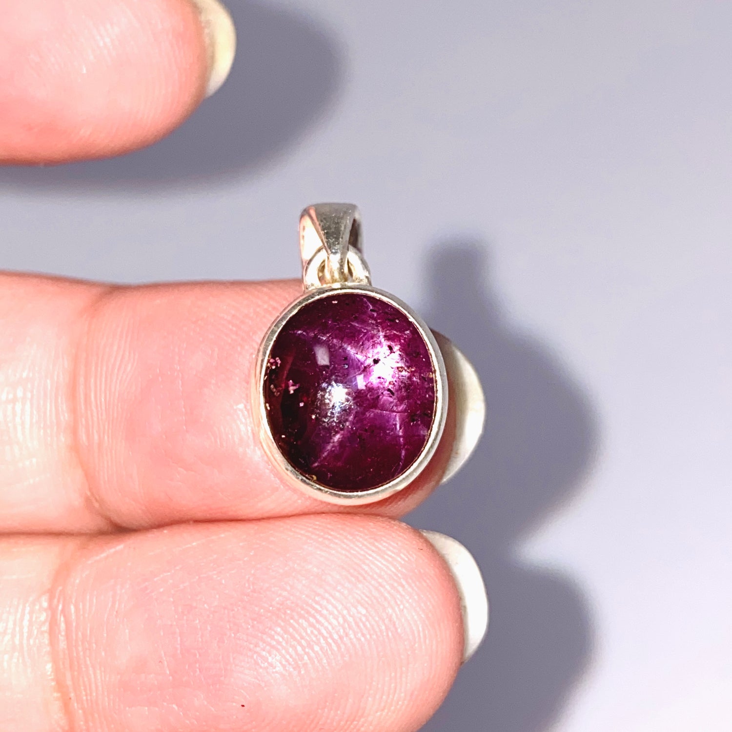 Star Ruby Oval Cabochon Pendant PPGJ1206