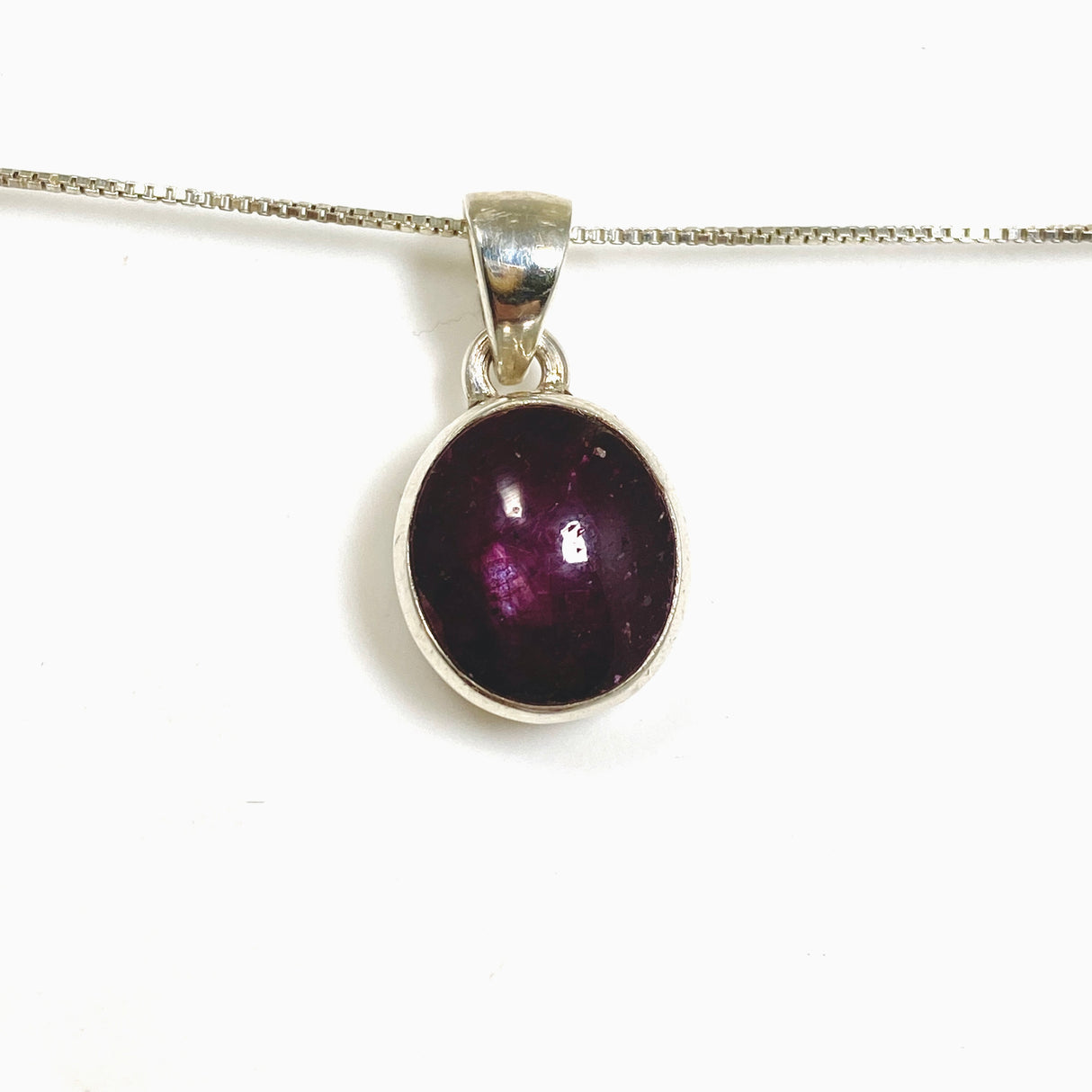 Star Ruby Oval Cabochon Pendant PPGJ1207