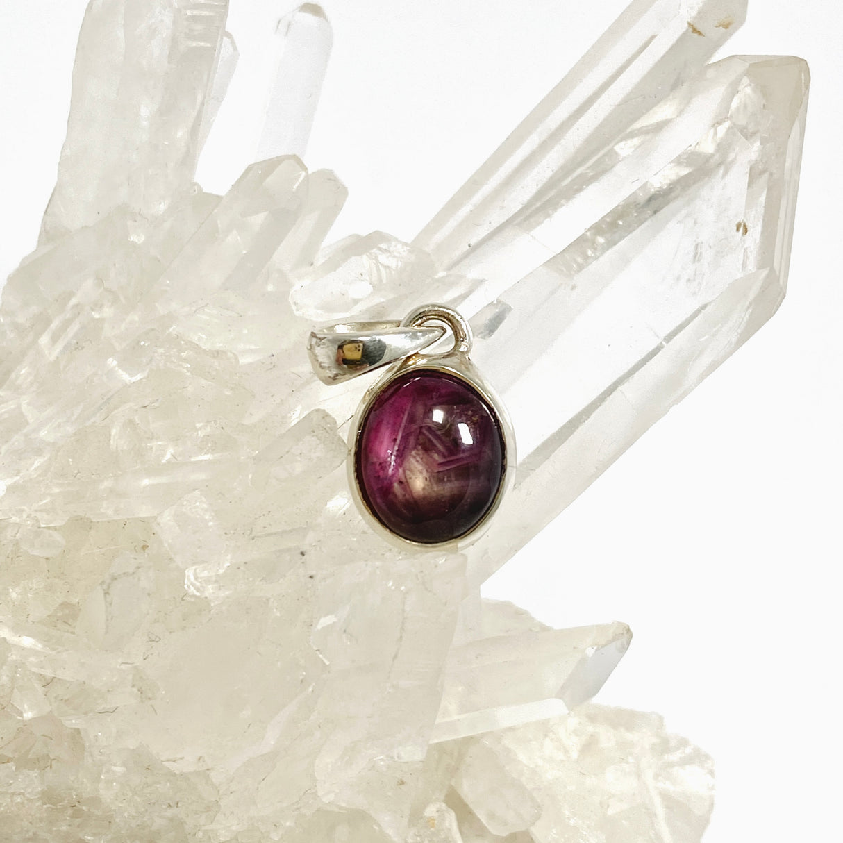 Star Ruby Oval Cabochon Pendant PPGJ1208