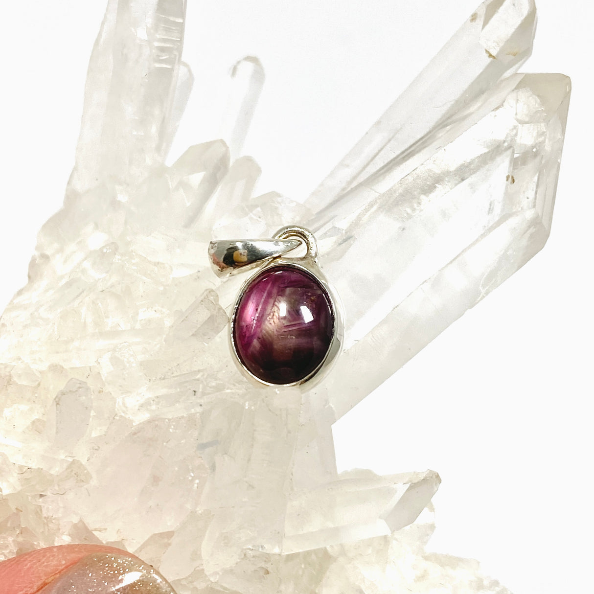 Star Ruby Oval Cabochon Pendant PPGJ1208