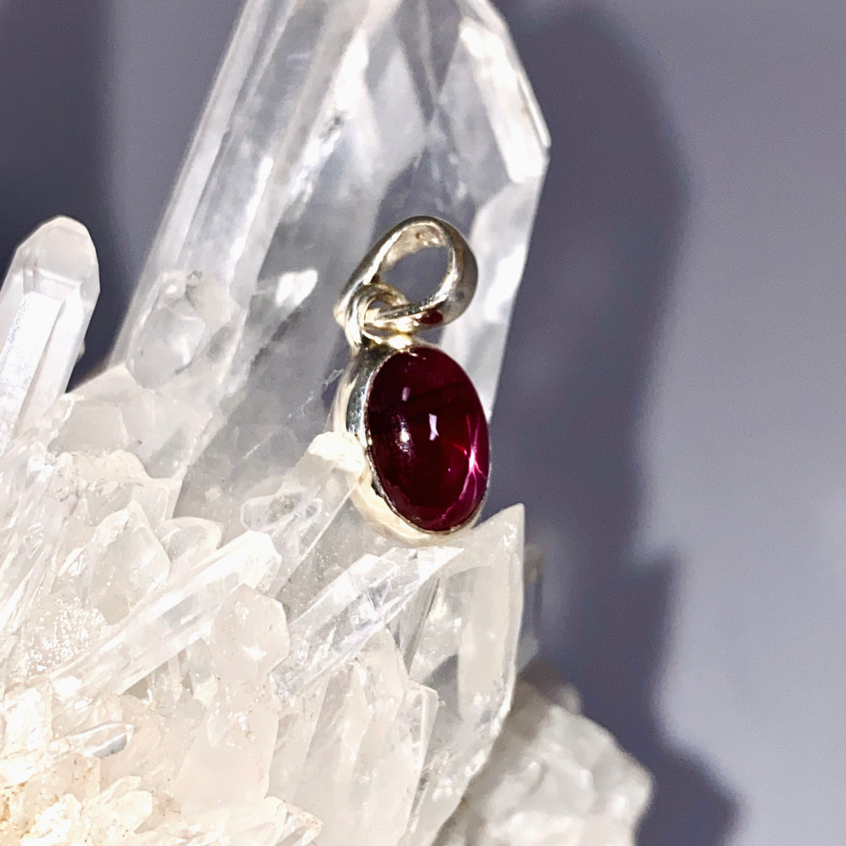 Star Ruby Oval Cabochon Pendant PPGJ1209