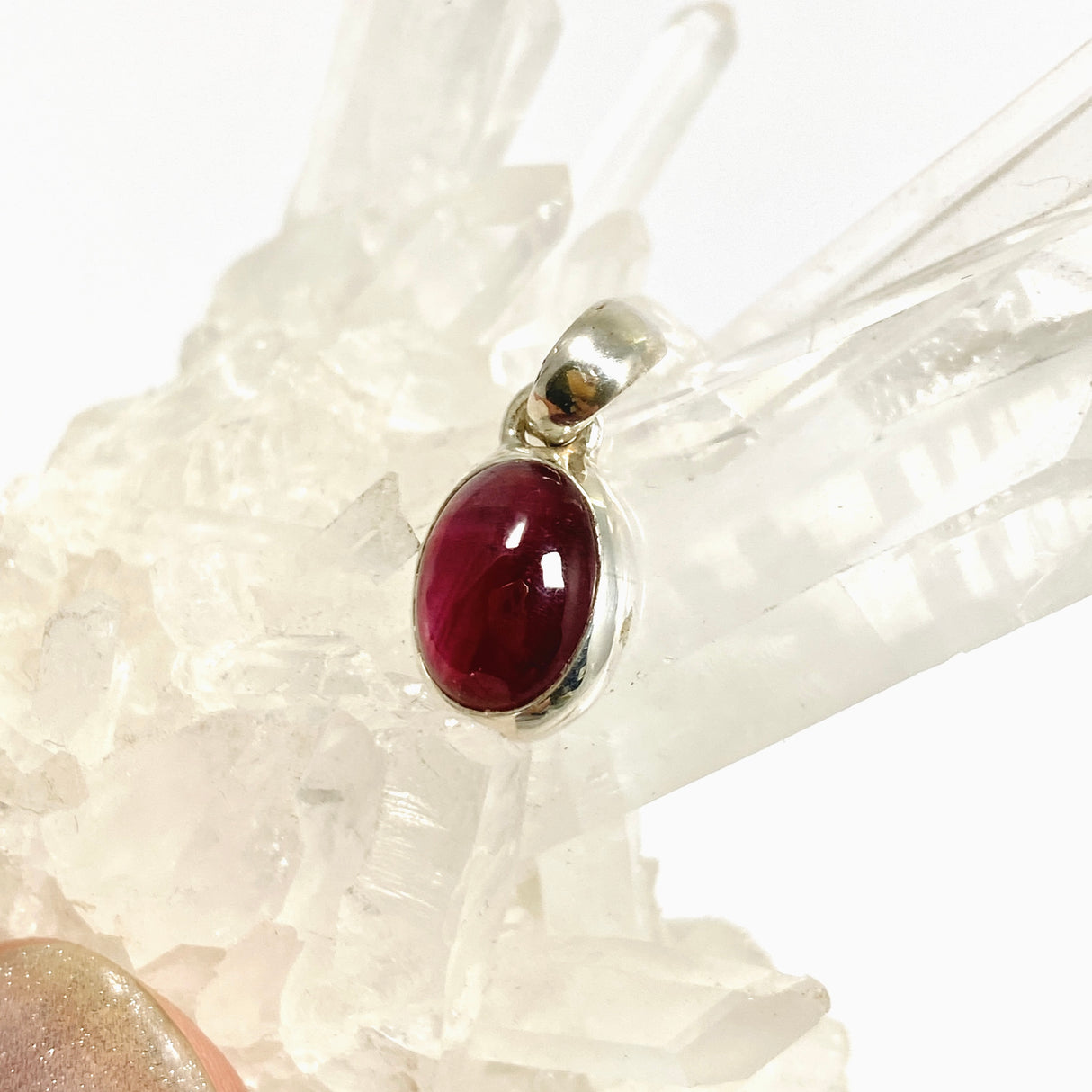 Star Ruby Oval Cabochon Pendant PPGJ1209