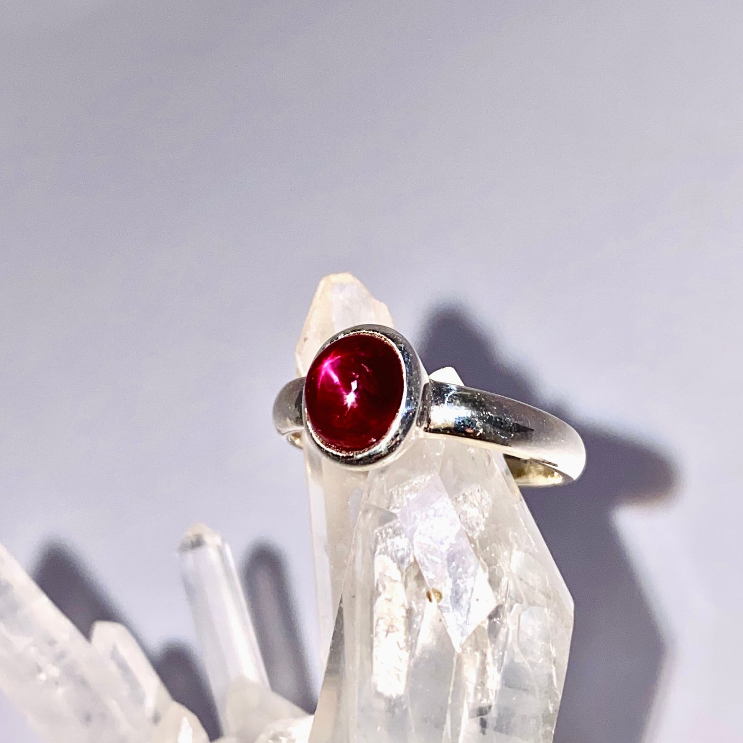 Star Ruby Oval Cabochon Ring Size 6 PRGJ975