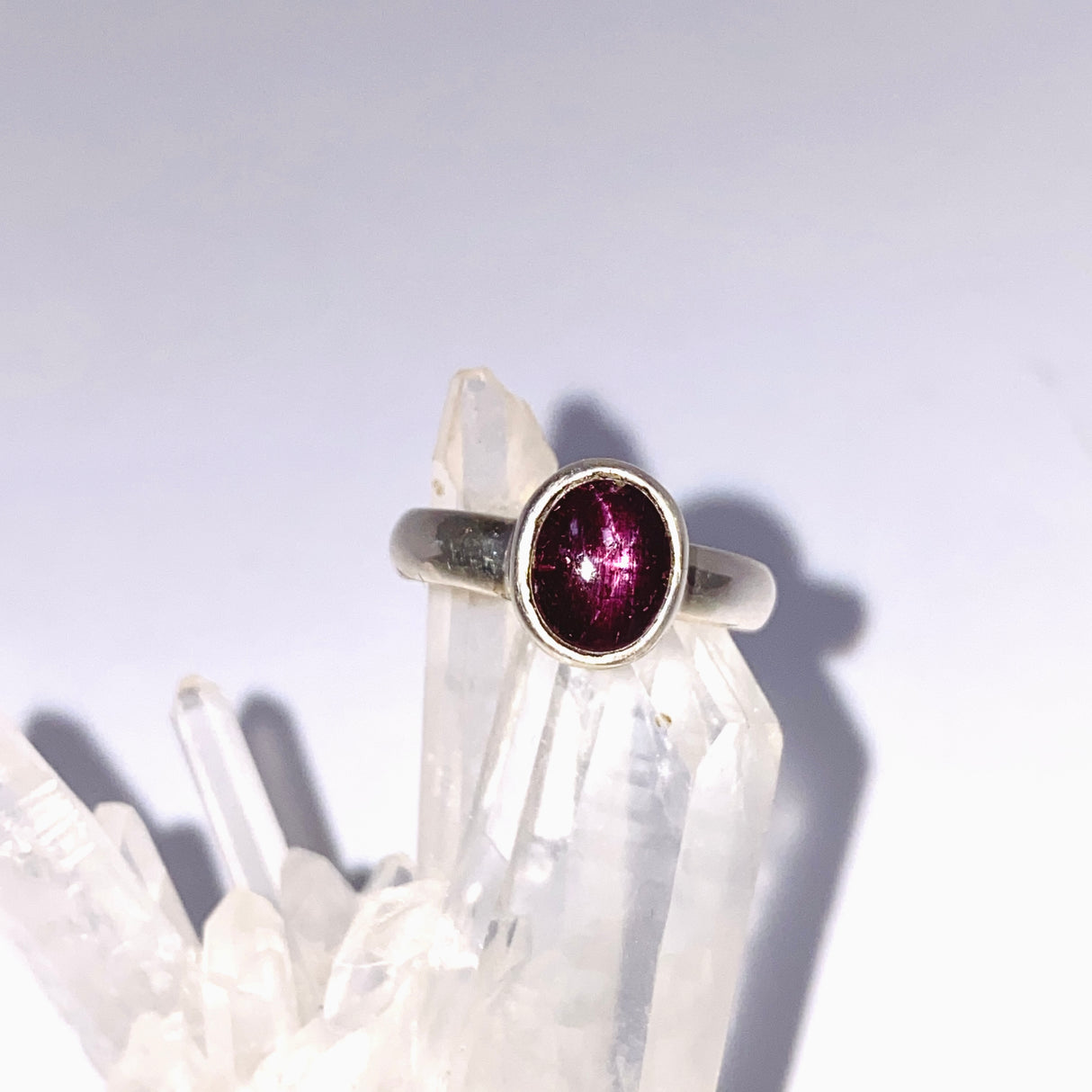 Star Ruby Oval Cabochon Ring Size 7.5 PRGJ977