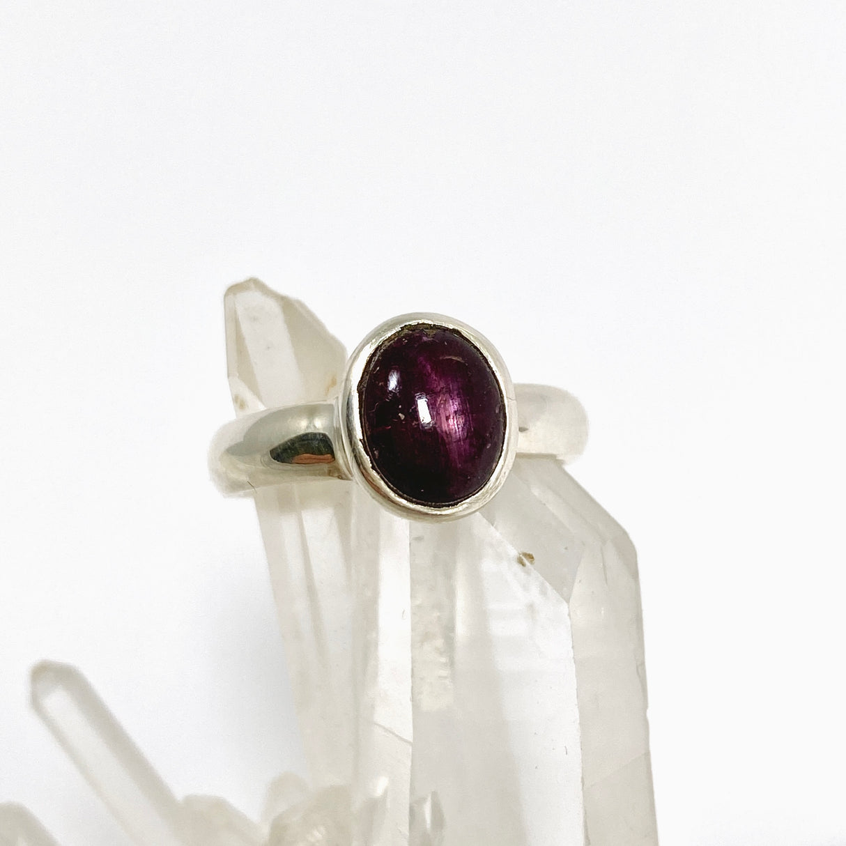 Star Ruby Oval Cabochon Ring Size 7.5 PRGJ977