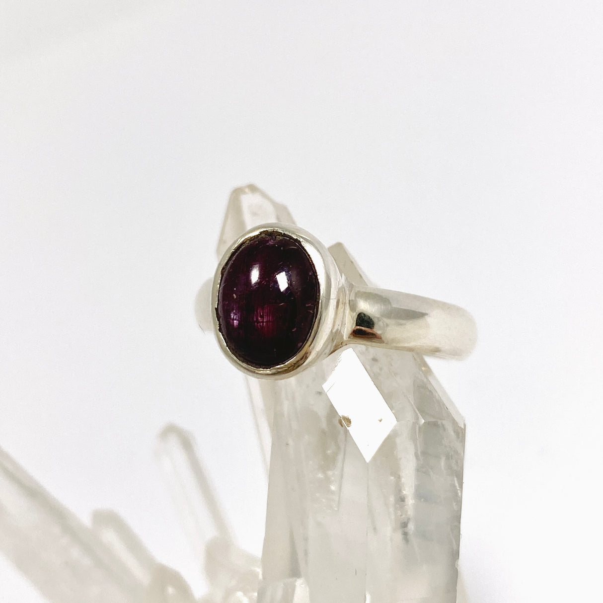 Star Ruby Oval Cabochon Ring Size 7.5 PRGJ977