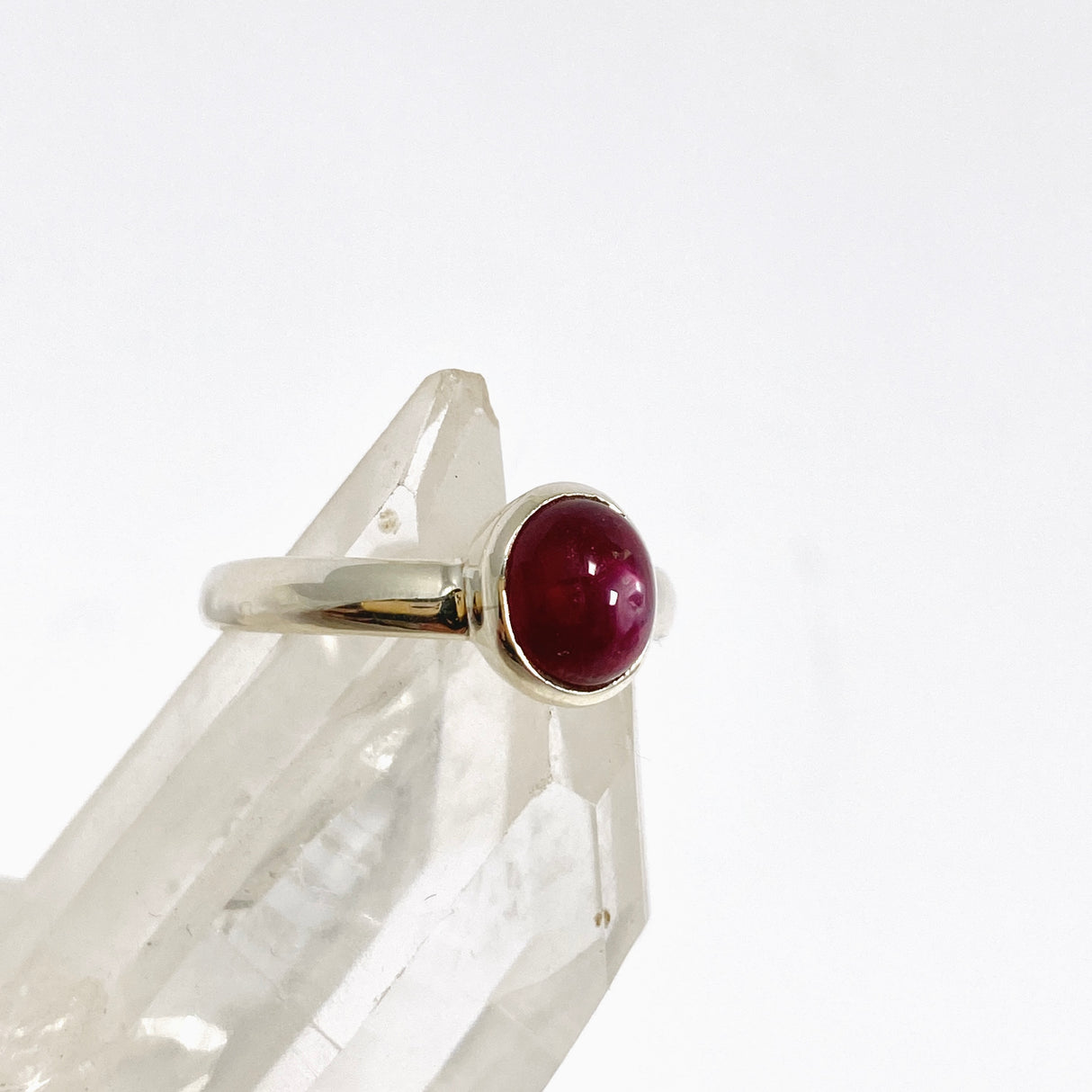 Star Ruby Oval Cabochon Ring Size 7 PRGJ974