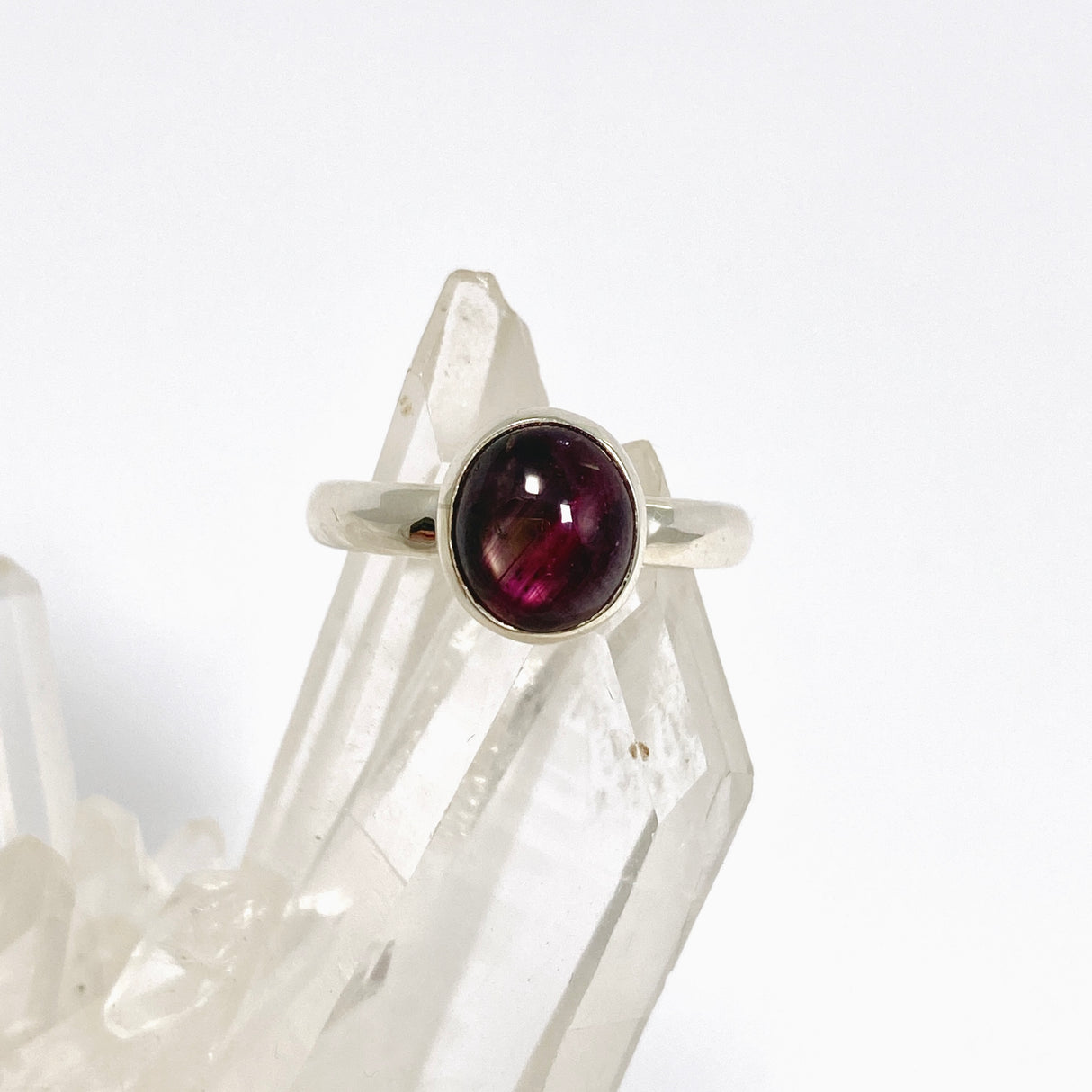 Star Ruby Oval Cabochon Ring Size 7 PRGJ978