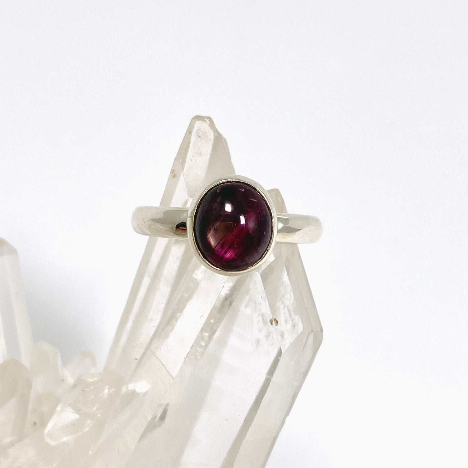 Star Ruby Oval Cabochon Ring Size 7 PRGJ978