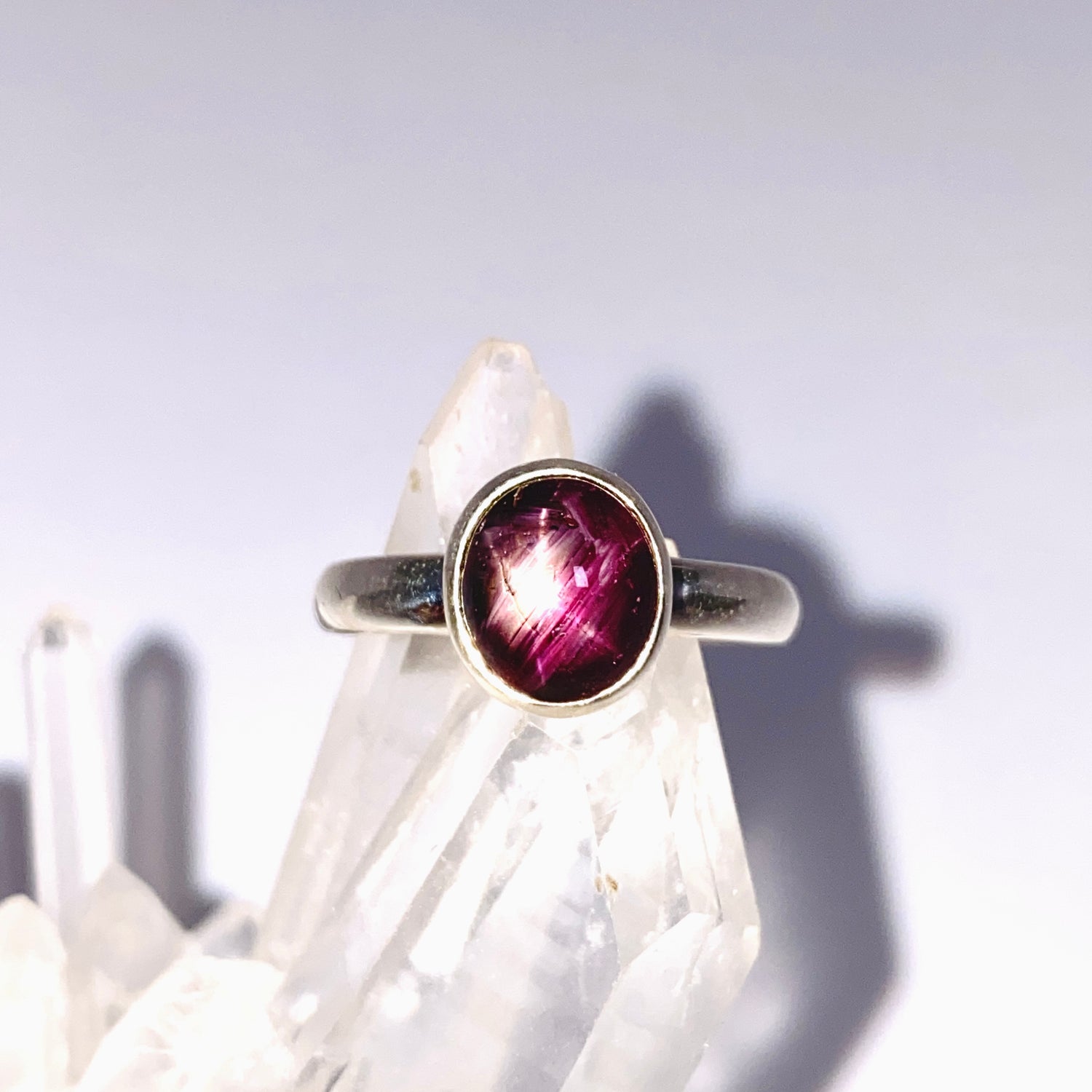 Star Ruby Oval Cabochon Ring Size 7 PRGJ978
