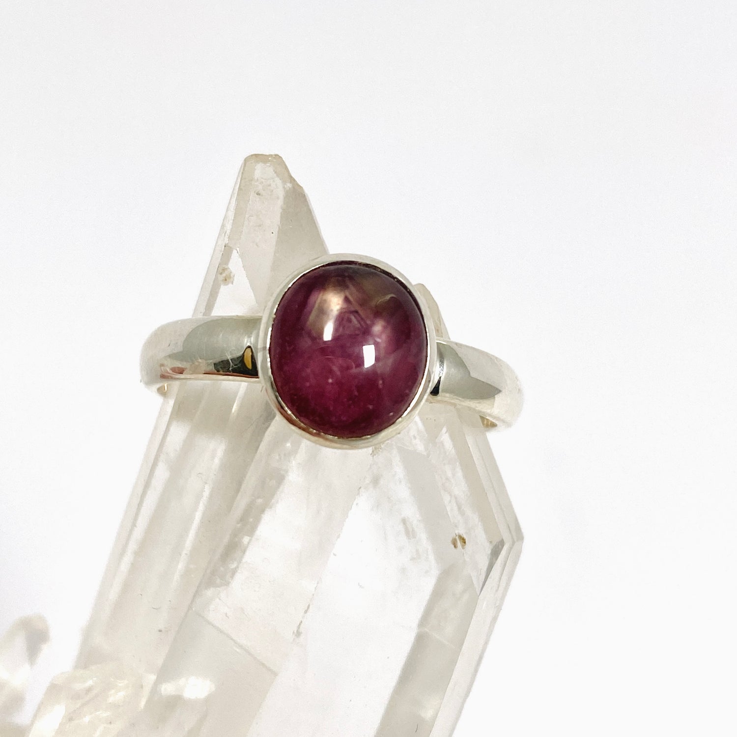 Star Ruby Oval Cabochon Ring Size 8.5 PRGJ973