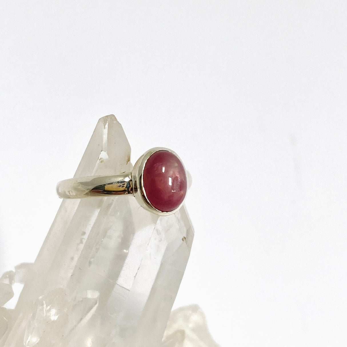 Star Ruby Oval Cabochon Ring Size 9 PRGJ976