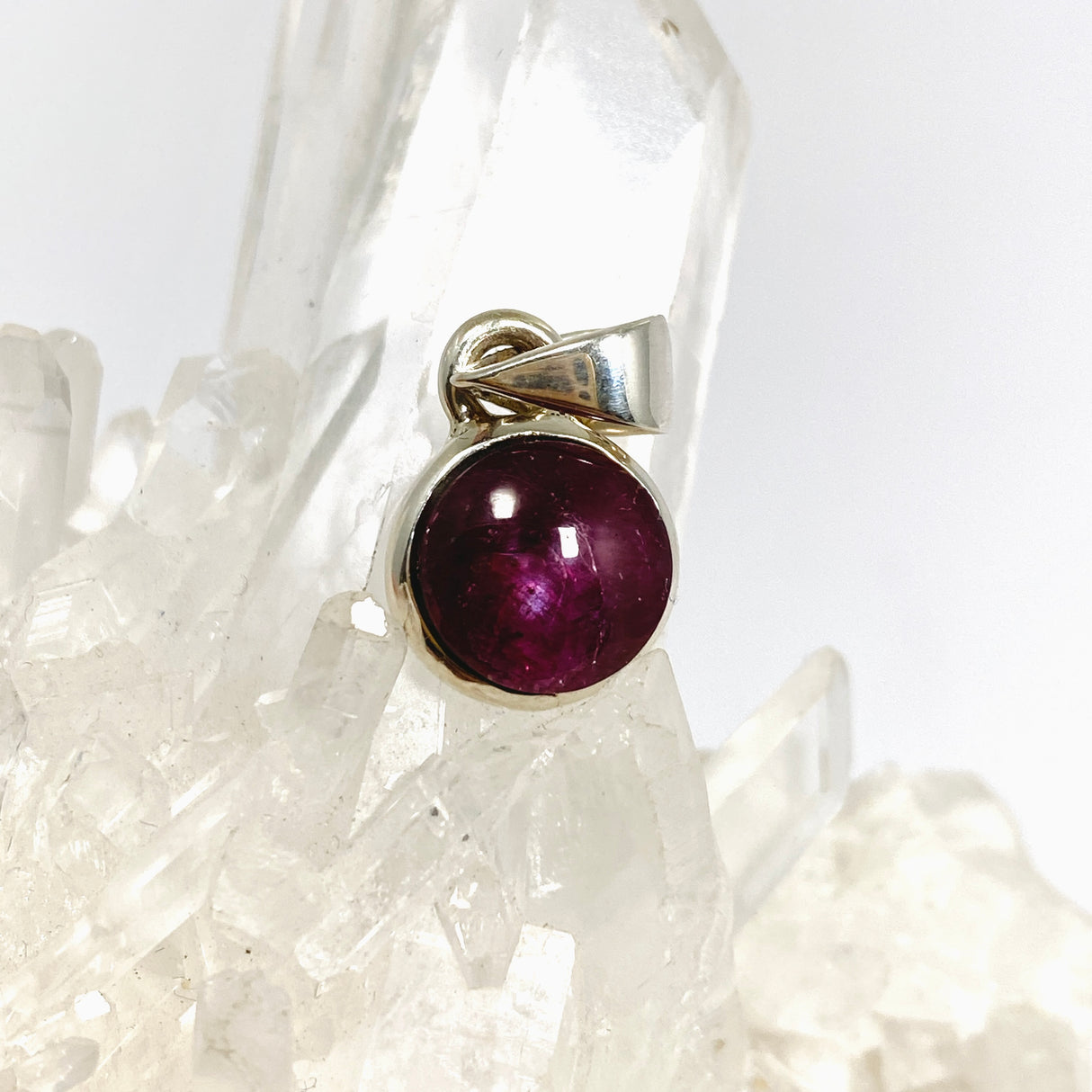 Star Ruby Round Cabochon Pendant PPGJ1210
