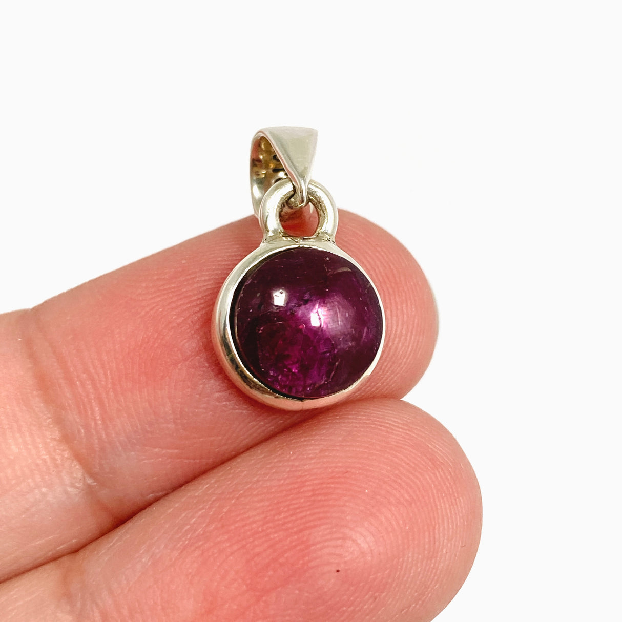 Star Ruby Round Cabochon Pendant PPGJ1210
