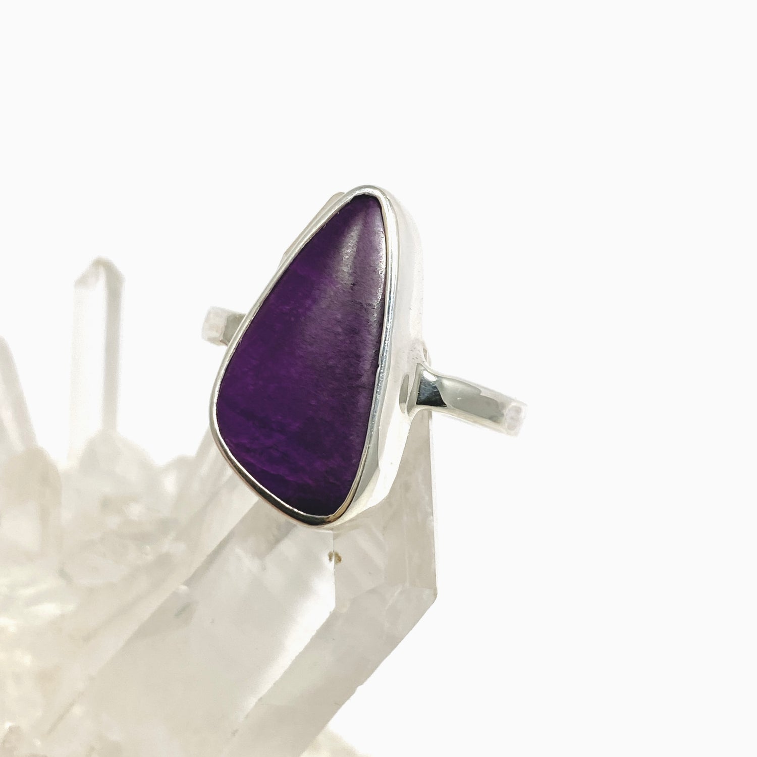 Sugilite Freeform Cabochon Ring Size 8 BTR-17