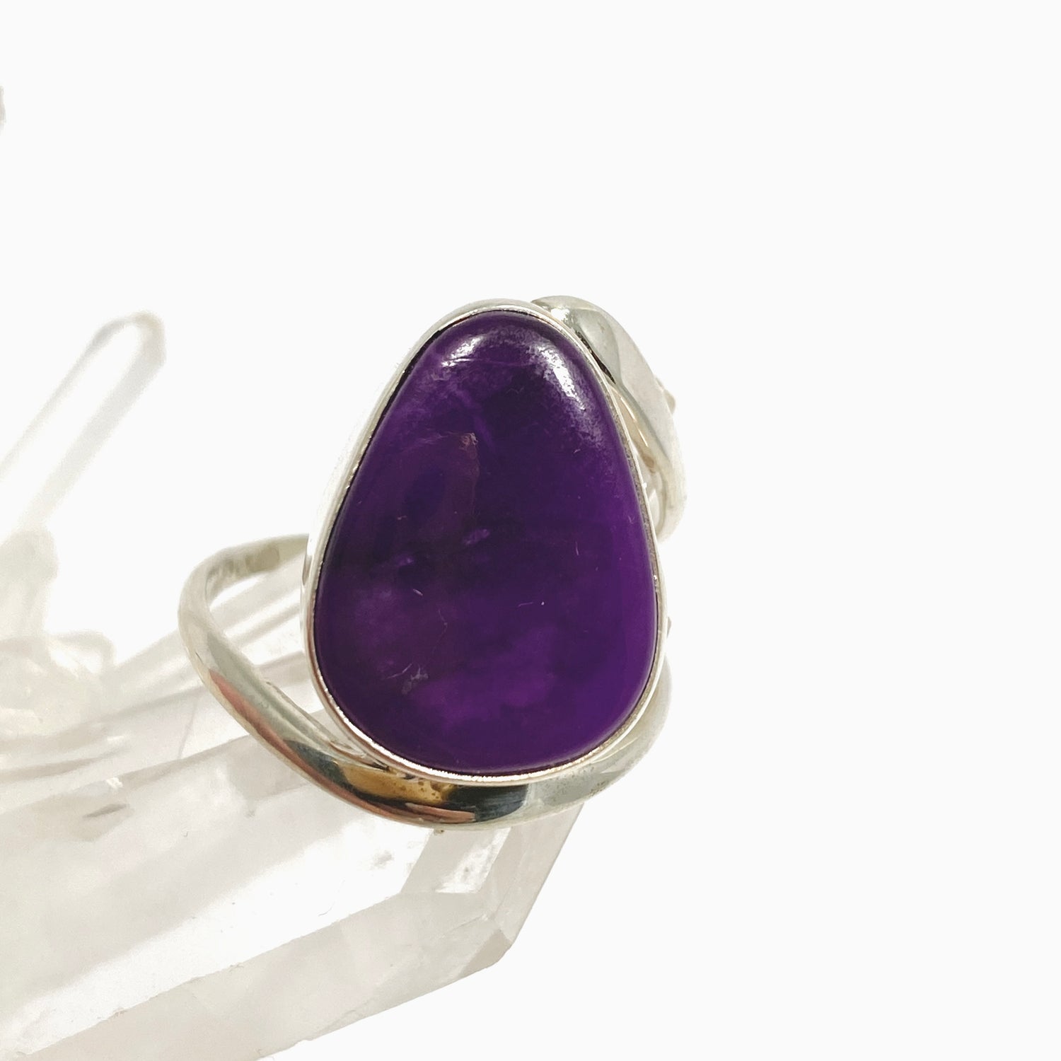 Sugilite Teardrop Cabochon Ring Size 8.5 BTR-11