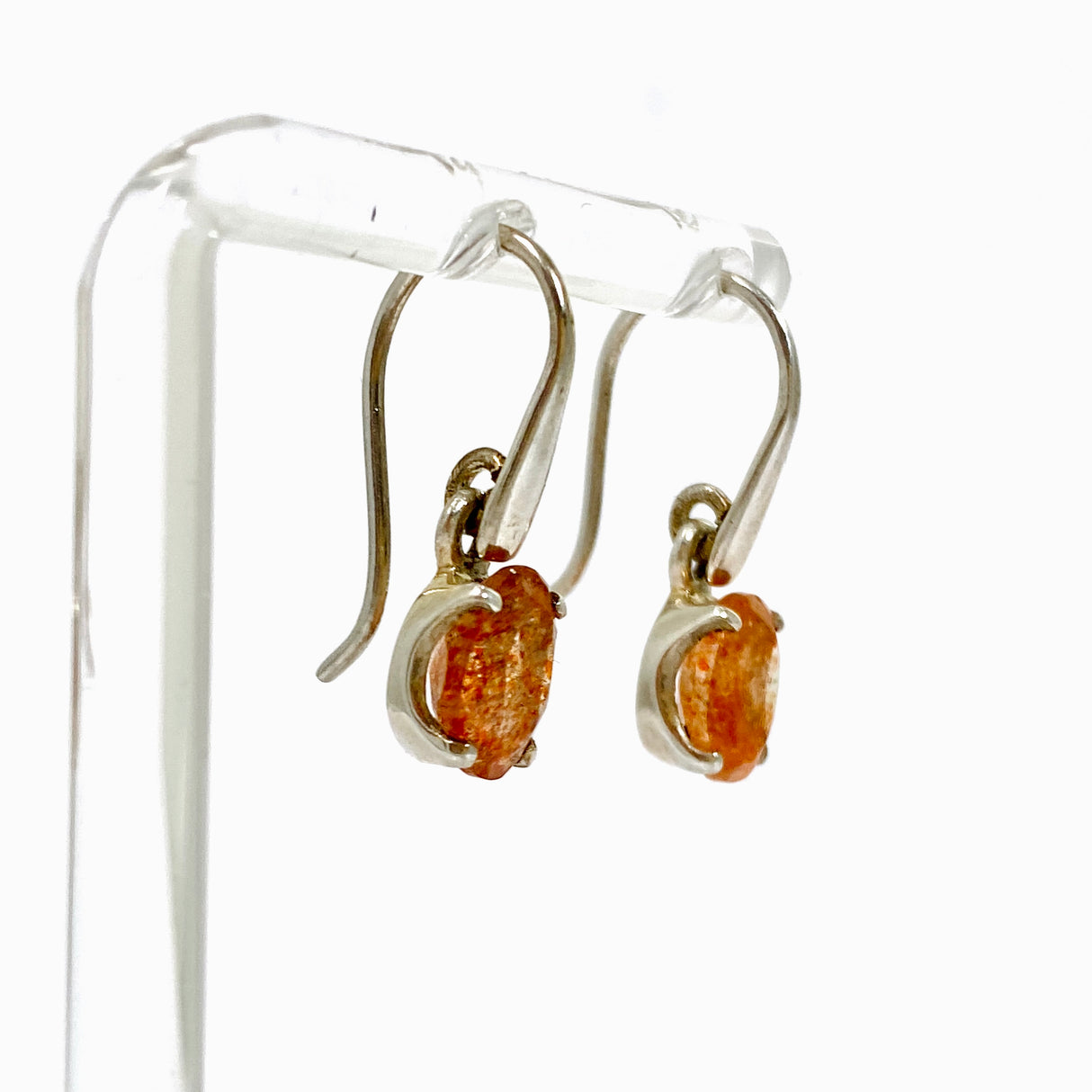 Sunstone Oval Faceted Earrings PEGJ337
