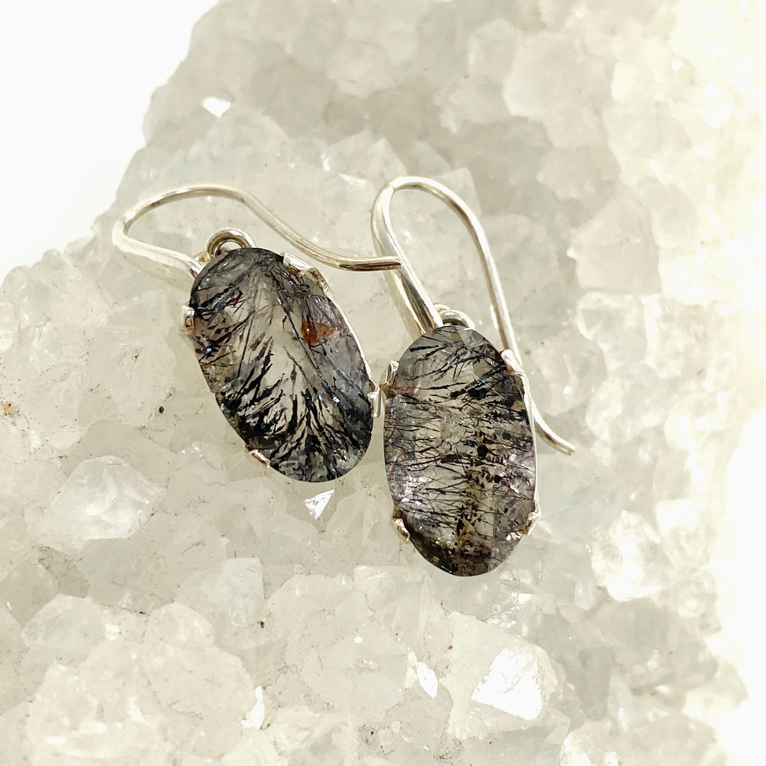 Super Seven Oval Faceted Earrings PEGJ332