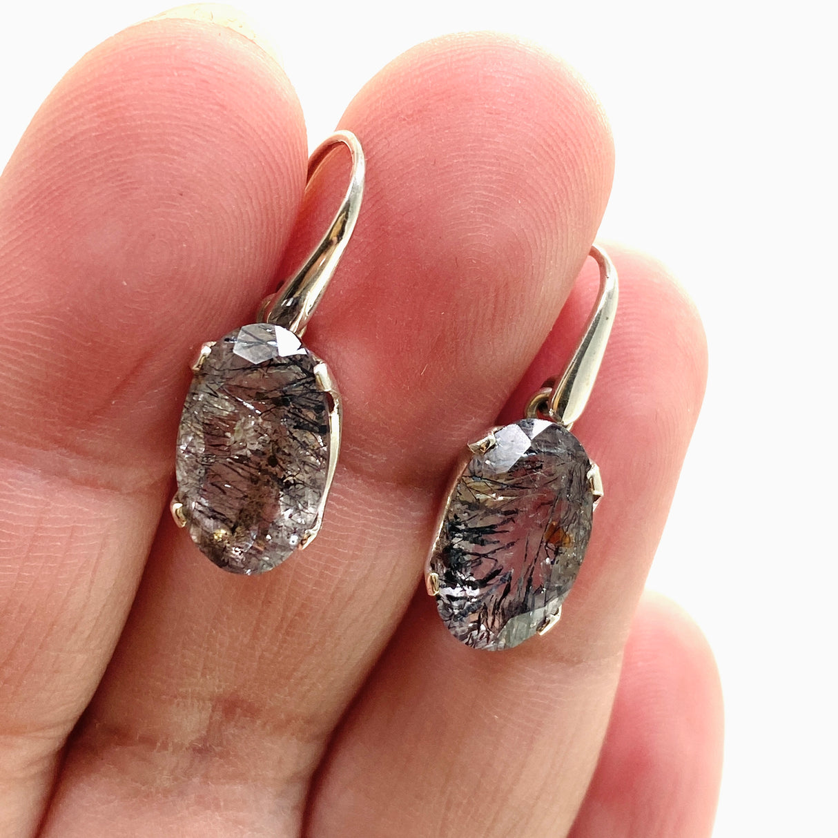 Super Seven Oval Faceted Earrings PEGJ332