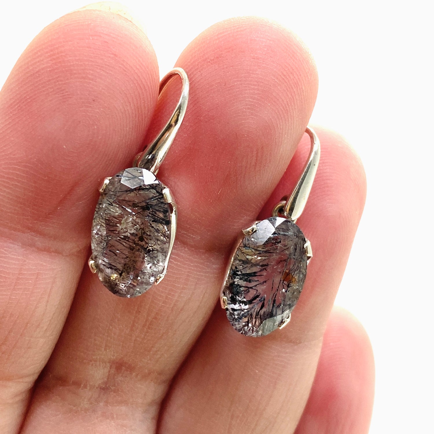 Super Seven Oval Faceted Earrings PEGJ332