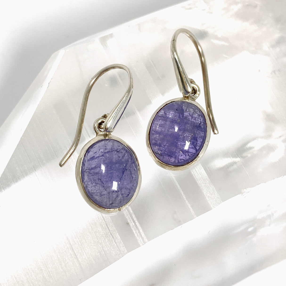 Tanzanite Oval Cabochon Earrings PEGJ387