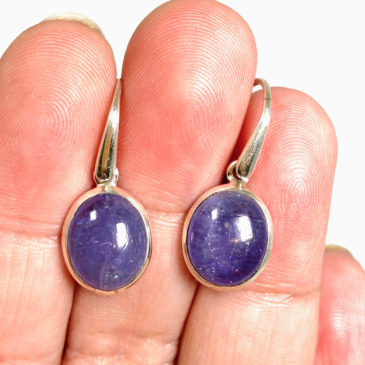 Tanzanite Oval Cabochon Earrings PEGJ387