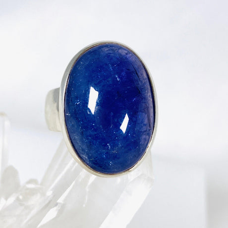 Tanzanite Oval Cabochon Ring s.8.5 PRGJ297 - Nature's Magick