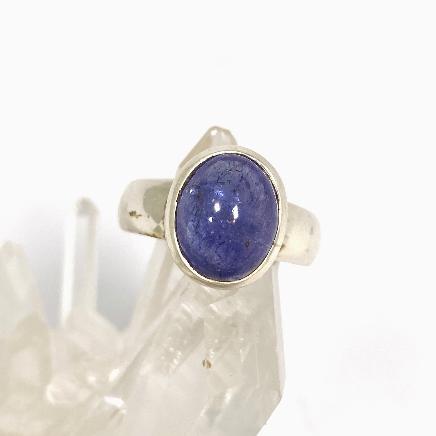Tanzanite Oval Cabochon Ring Size 7 PRGJ1012