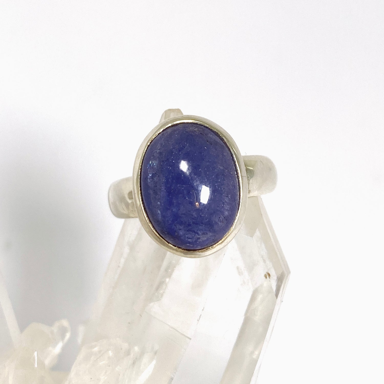 Tanzanite Oval Cabochon Ring Size 7 PRGJ1013