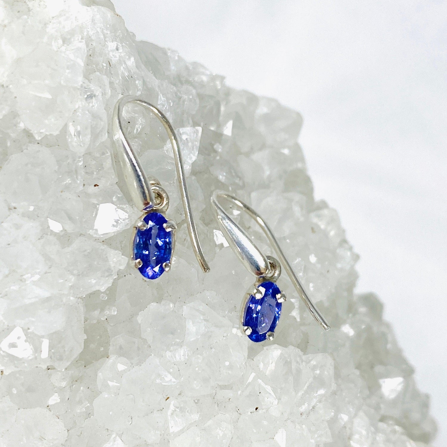 Tanzanite Oval Faceted Earrings PEGJ107 - Nature's Magick