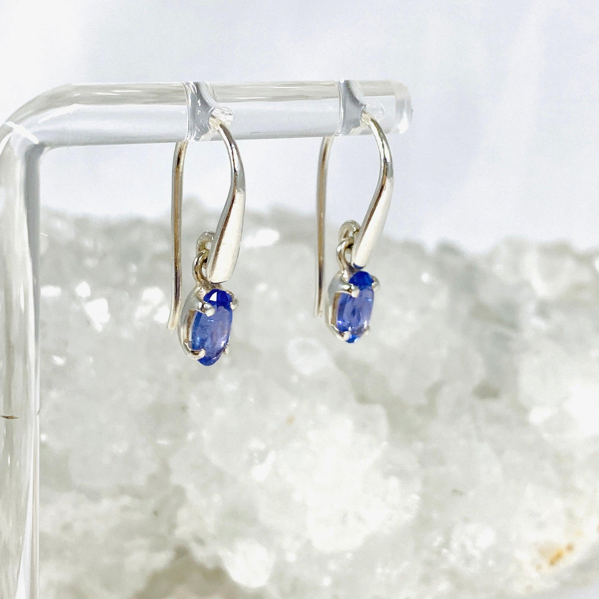 Tanzanite Oval Faceted Earrings PEGJ107 - Nature's Magick
